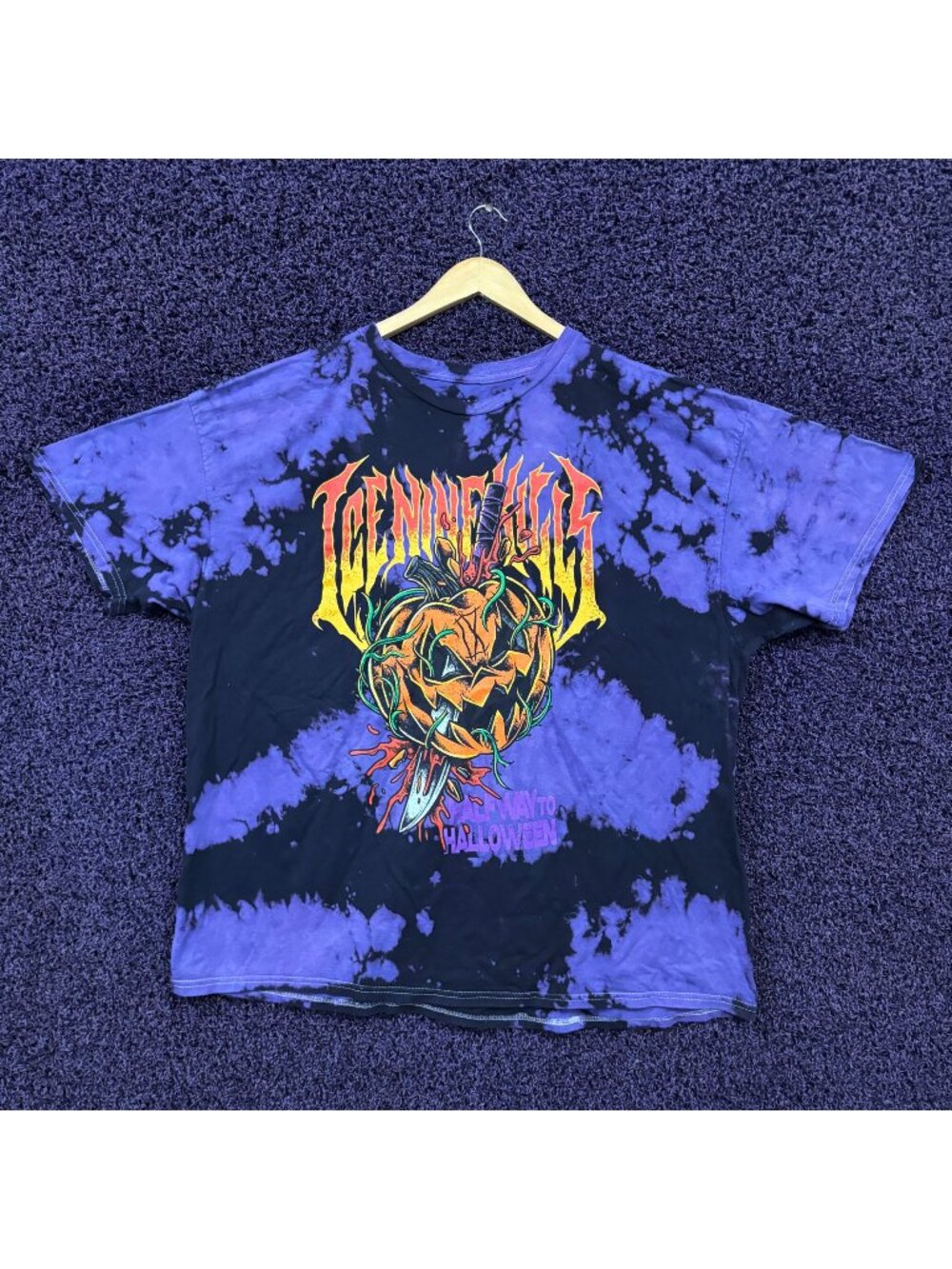 Ice Nine Kills Jack o'Lantern Tie-Dye T-Shirt Size 3XL